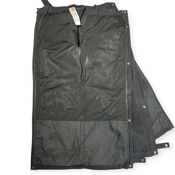 Carhartt Waterproof Breathable Waist Overall Unlined SIZE S 28 Black Pants - Picture 7 of 16
